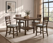Guthrie Brown/Light Gray Counter Height Dining Set - Ornate Home
