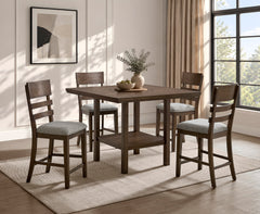 Guthrie Brown/Light Gray Counter Height Dining Set - Ornate Home