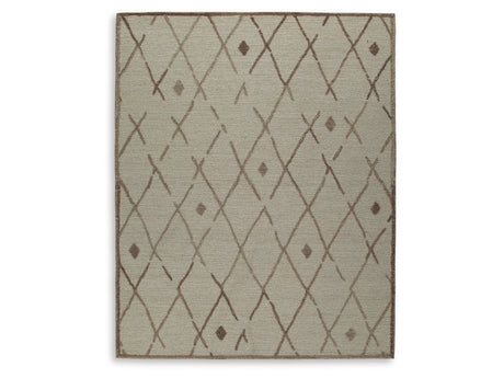 Guyford Beige/Brown Large Rug - Ornate Home