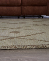 Guyford Beige/Brown Medium Rug - Ornate Home