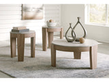 Guystone Light Brown Occasional Table Set (Set of 3) (Online Special Price) - Ornate Home