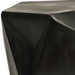 Guzman Black Outdoor Side Table - Ornate Home