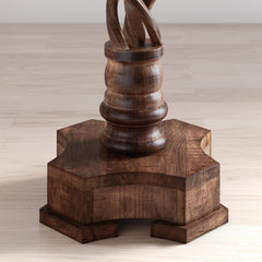 Gwen Chestnut Pedestal Table - Ornate Home