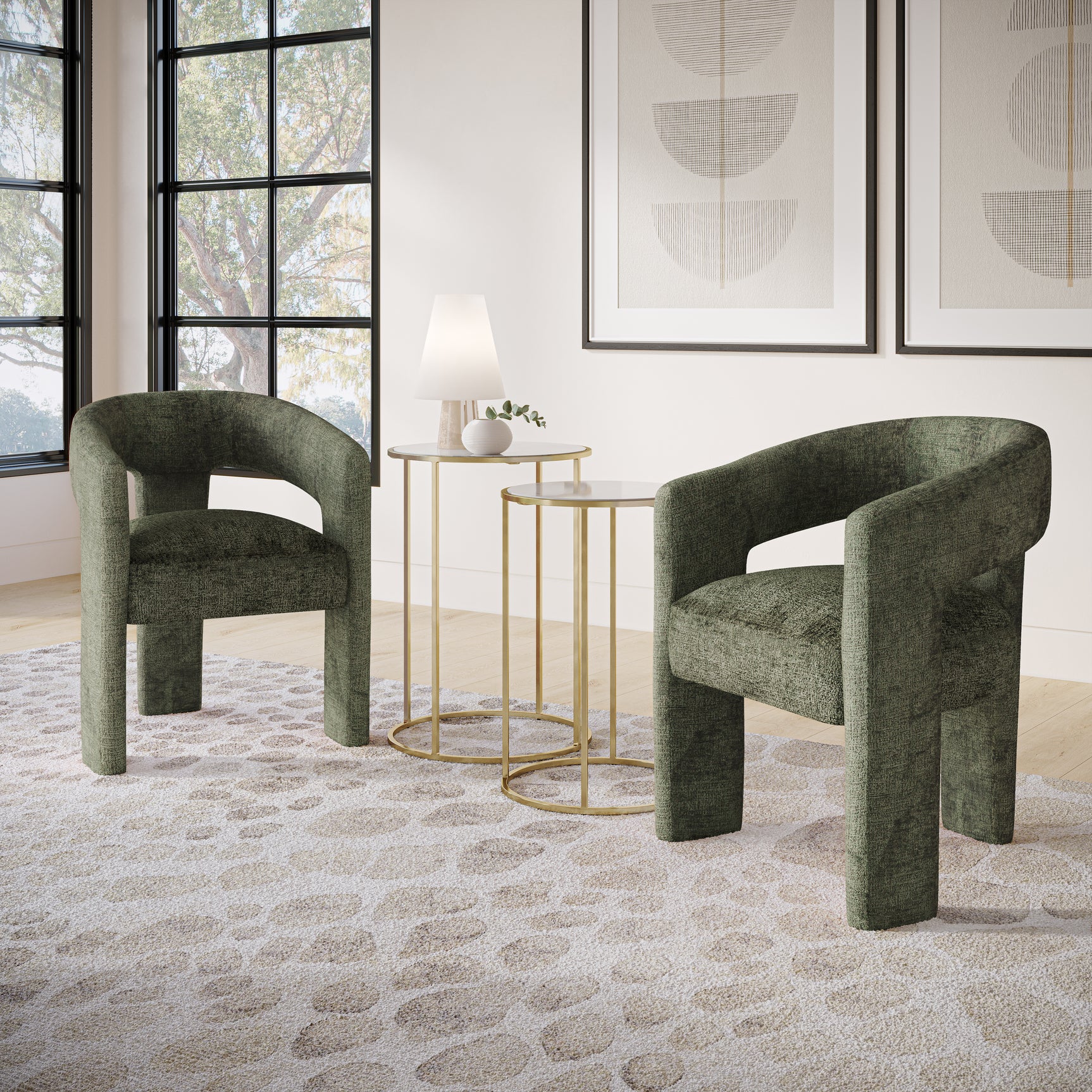 Gwen Forest Uph Chair - Ornate Home