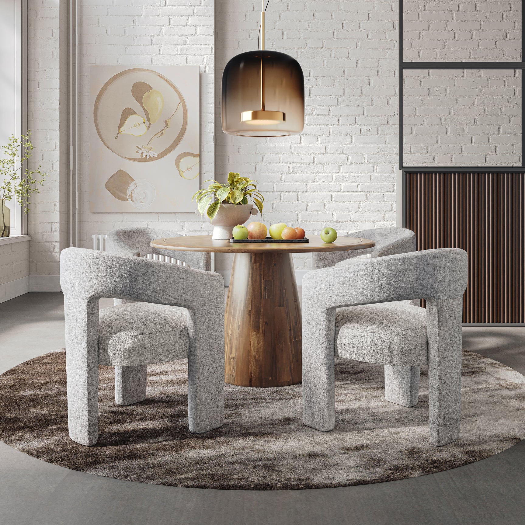 Gwen Grey Uph Chair - Ornate Home