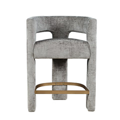 Gwen Grey Uph Stool - Ornate Home
