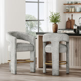 Gwen Grey Uph Stool - Ornate Home