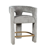 Gwen Grey Uph Stool - Ornate Home