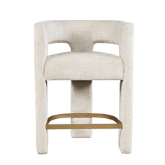 Gwen Natural Uph Stool - Ornate Home