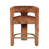 Gwen Rust Uph Stool - Ornate Home