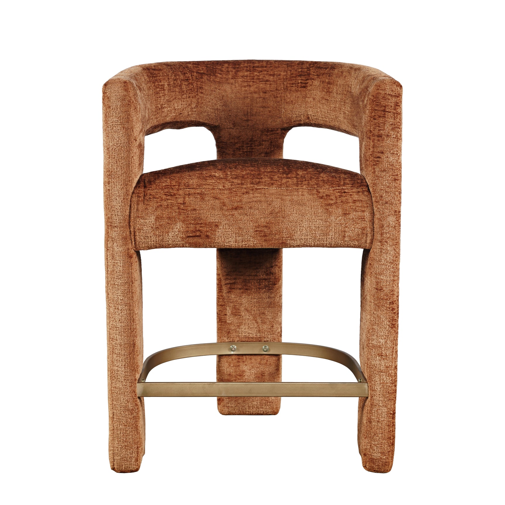 Gwen Rust Uph Stool - Ornate Home
