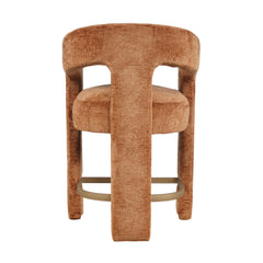 Gwen Rust Uph Stool - Ornate Home