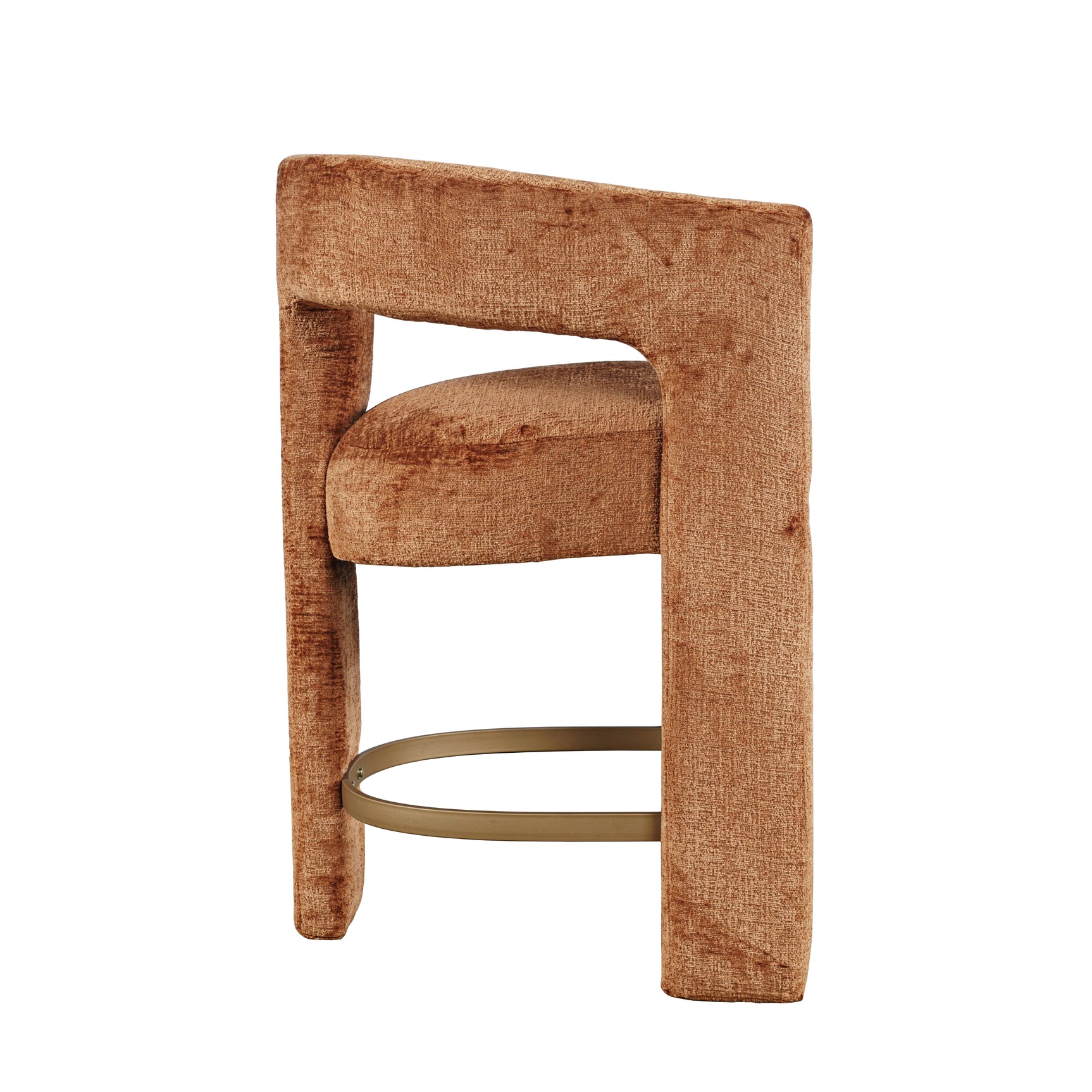 Gwen Rust Uph Stool - Ornate Home
