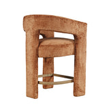 Gwen Rust Uph Stool - Ornate Home