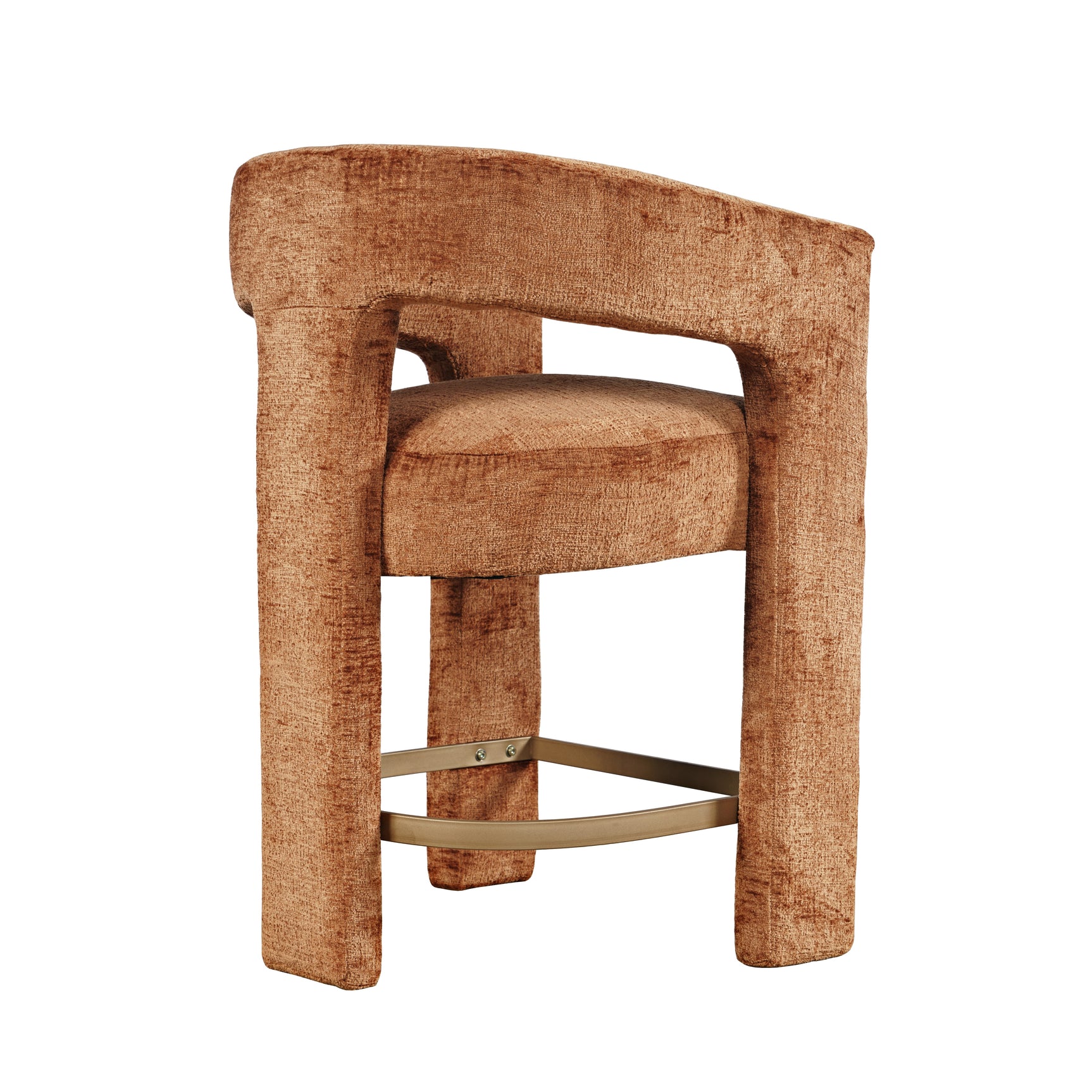 Gwen Rust Uph Stool - Ornate Home