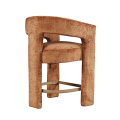 Gwen Rust Uph Stool - Ornate Home