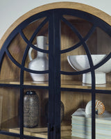 Gwenwich Natural/Black Accent Cabinet (Online Special Price) - Ornate Home