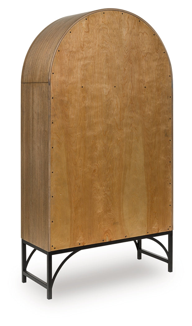 Gwenwich Natural/Black Accent Cabinet (Online Special Price) - Ornate Home