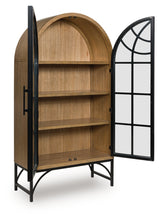 Gwenwich Natural/Black Accent Cabinet - Ornate Home
