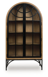 Gwenwich Natural/Black Accent Cabinet - Ornate Home