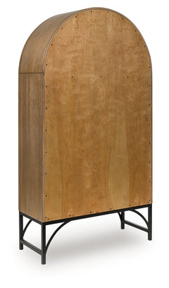 Gwenwich Natural/Black Accent Cabinet - Ornate Home