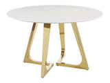 Gwynn White/Gold Dining Room Table - Ornate Home