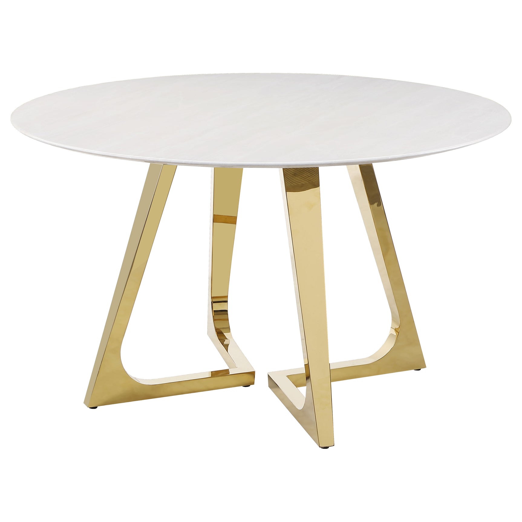 Gwynn White/Gold Dining Room Table - Ornate Home