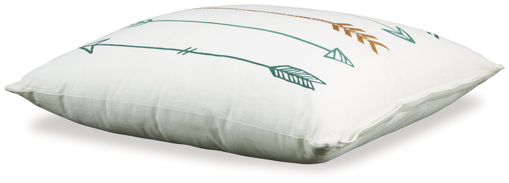 Gyldan White/Teal/Gold Pillow - Ornate Home