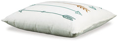 Gyldan White/Teal/Gold Pillow - Ornate Home