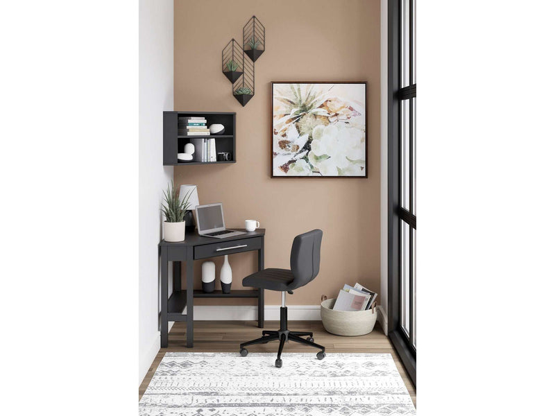 Otaska Home Office Corner Desk w/ Bookcase - Ornate Home