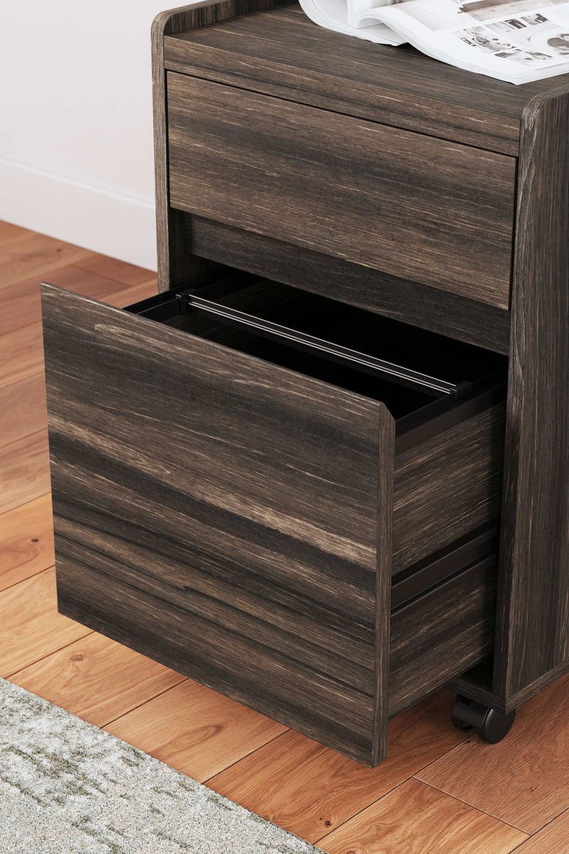 Zendex Dark Brown File Cabinet - Ornate Home