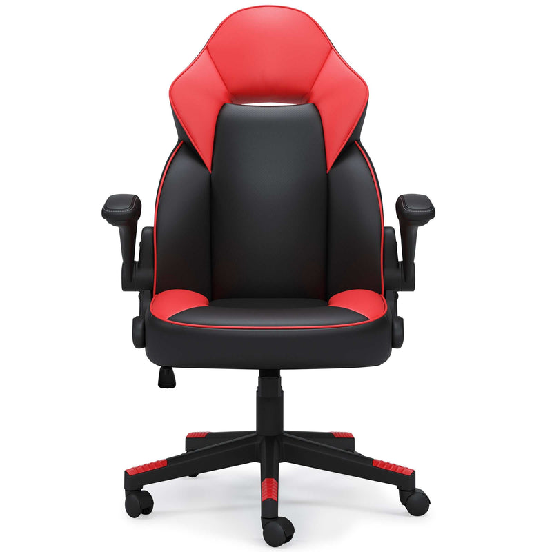 Lynxtyn Red/Black Home Office Chair - Ornate Home