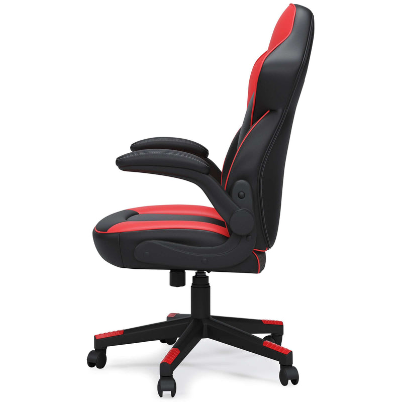 Lynxtyn Red/Black Home Office Chair - Ornate Home