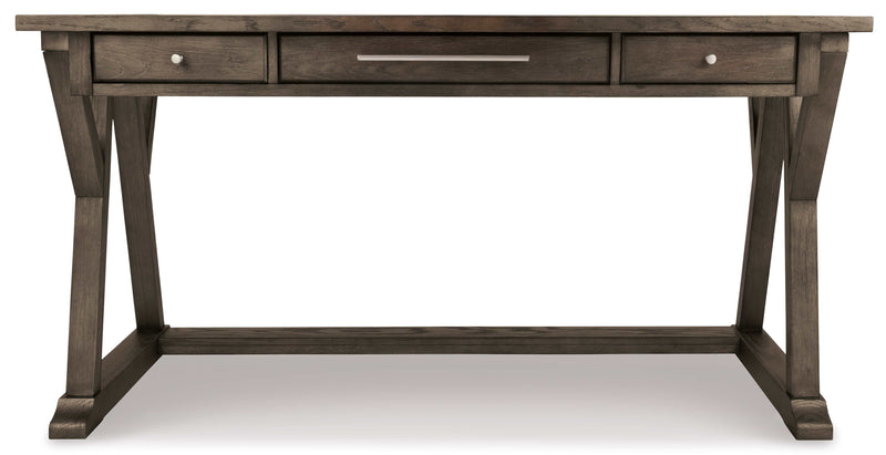 Luxenford Grayish Brown 60" Home Office Desk - Ornate Home
