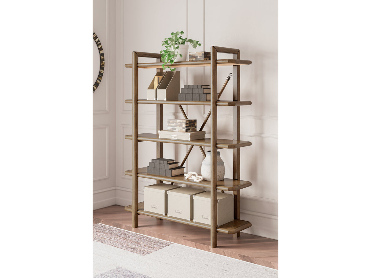 Roanhowe Brown 71" Bookcase - Ornate Home