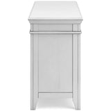 Kanwyn Whitewash Credenza w/ Open Storage - Ornate Home