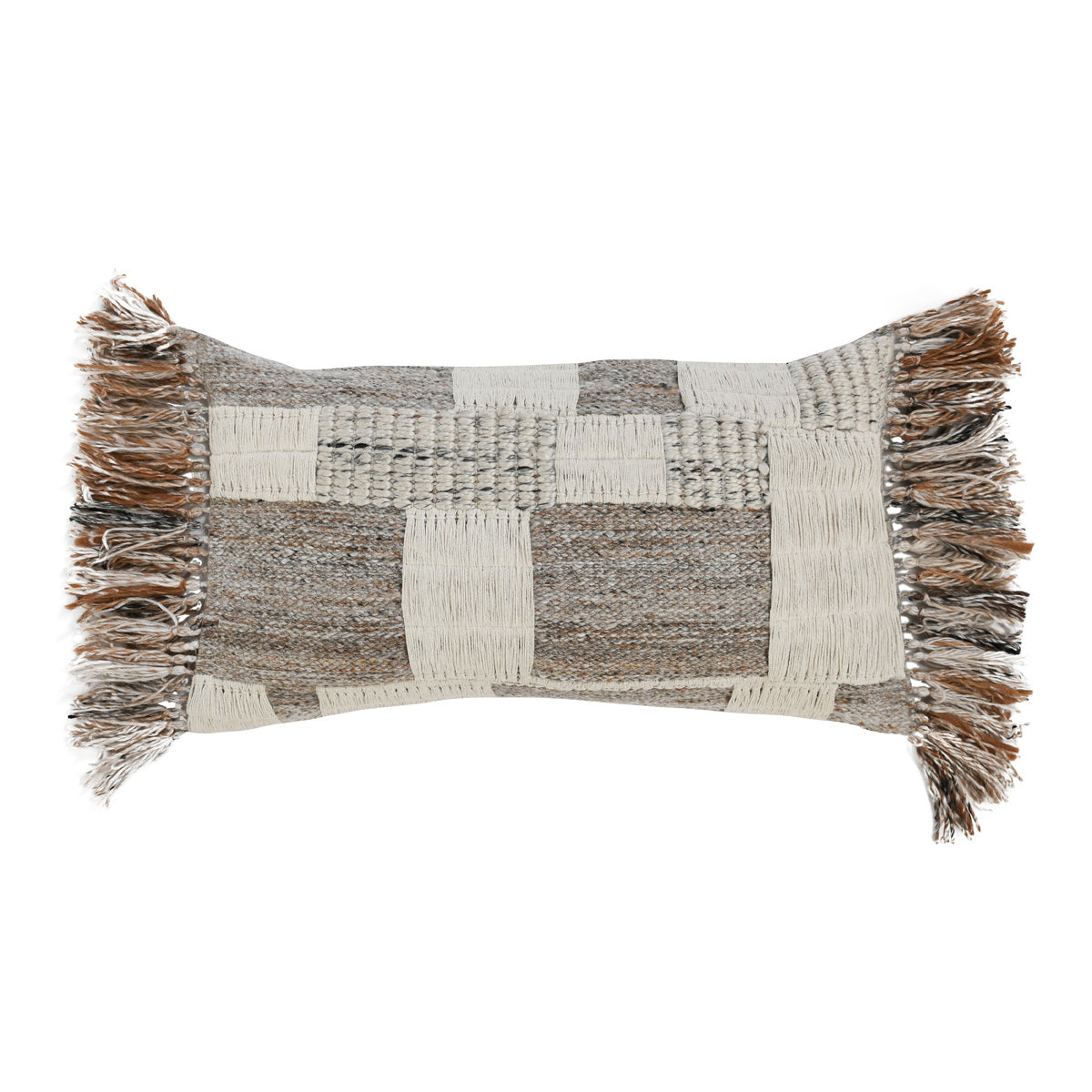 HC Farah Ivory/Natural 14x26 Throw Pillow (Set of 2) - Ornate Home