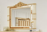 Majesty Ivory/Gold 4-Piece Eastern King Bedroom Set