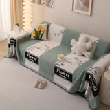 Luxury Cozy Cotton Sofa Blanket Cover Furniture Slipcovers for Most Shape Sofas