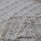 Textured Plaid Couch Throw Cover, Modern Decorative Sectional Furniture Covers