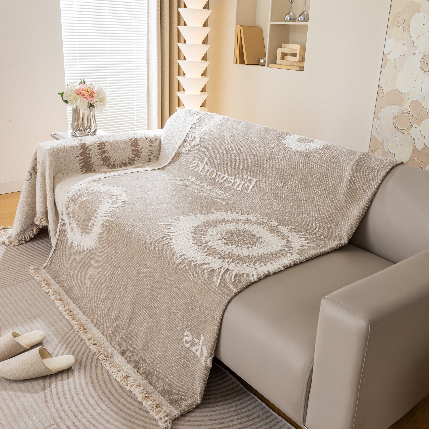 Fireworks Reversible Couch Cover Blankets Furniture Covers Washable Sectional Couch Covers