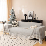 Chenille Jacquard Sofa Throw Blanket Cover Soft Polyester Weave Couch Throw Cover for Pets Dog Kids