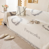 Fireworks Reversible Couch Cover Blankets Furniture Covers Washable Sectional Couch Covers