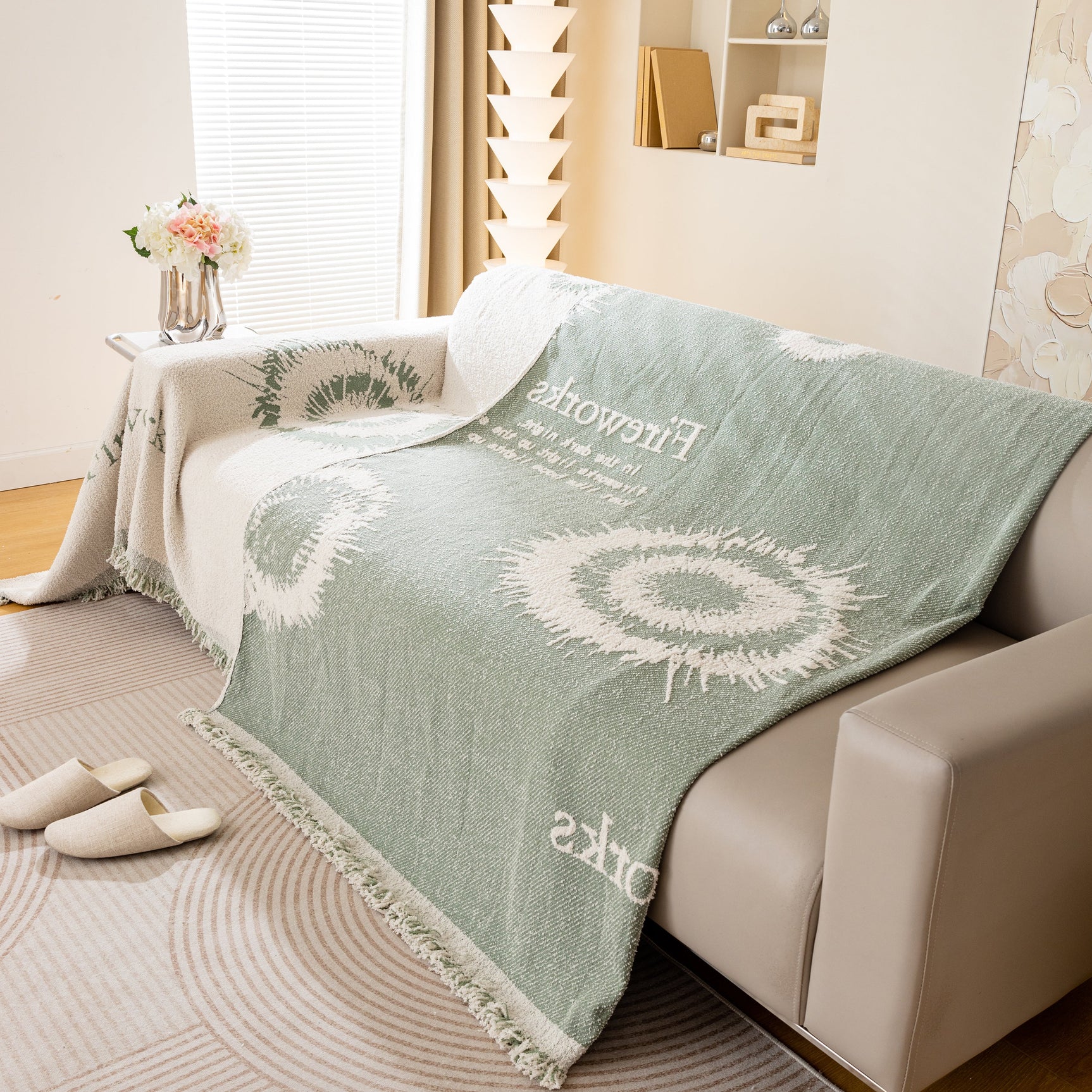 Fireworks Reversible Couch Cover Blankets Furniture Covers Washable Sectional Couch Covers