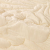 Soft Furry Velvet Plush Non-Slip Sofa Cover Quilted Palm Leaves Sectional Couch Cover for Kids and Pets