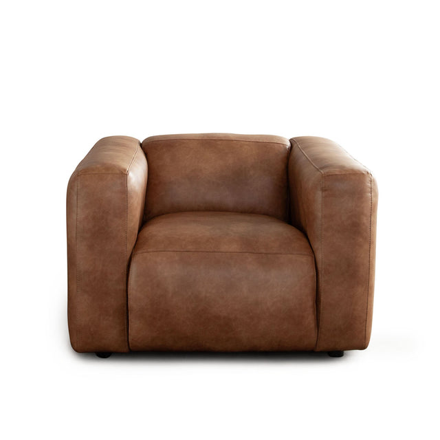 Hyde Saddle Leatherette Chair - Ornate Home