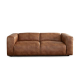 Hyde Saddle Leatherette Sofa - Ornate Home