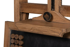 Haagen Natural Adjustable Blackboard Easel - Ornate Home