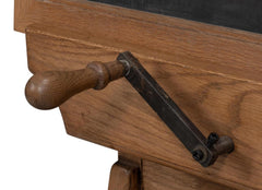 Haagen Natural Adjustable Blackboard Easel - Ornate Home