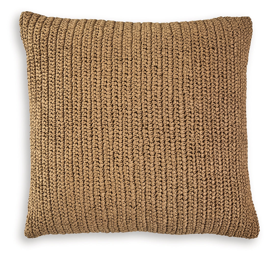 Habenvale Tan Pillow (Set of 4) (Online Special Price) - Ornate Home